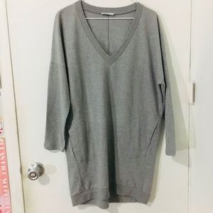 Zara Vneck Sweater Dress